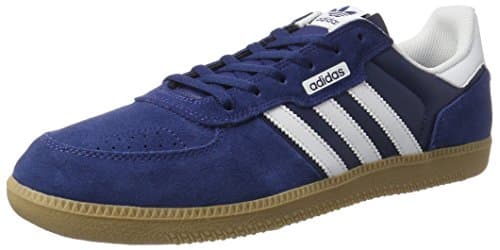 adidas Homme Leonero Basses Blanc Fonctionnelles pour Marches Intermittentes Large Taille — Bleu Mystery Blue Ftwr White