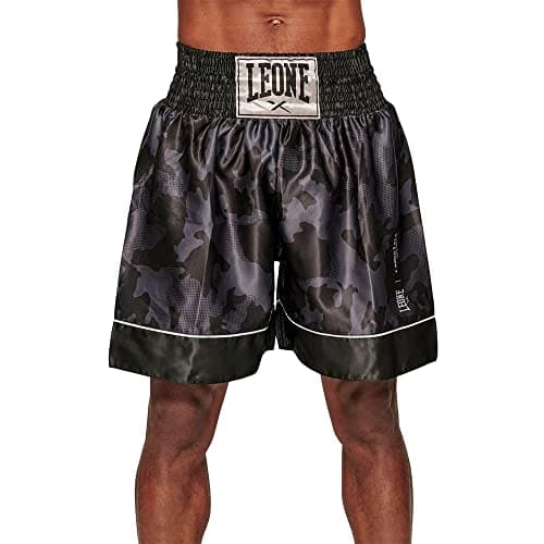 LEONE 1947 Pantalon de Boxe Camoblack Mixte - Short Sparring Comfortable Durable