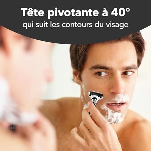 BIC Hybrid 5 Flex Recharges - Lot de 4 Unités de 5 Lames pour Rasoir Rechargeable Homme, Précis et Confortable Rasage Fi