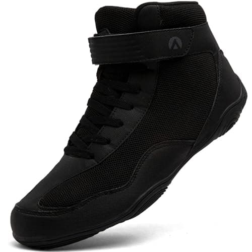 Mufanton Chaussures de Lutte pour Hommes Antidérapantes Bottes de Boxe et Arts Martiaux Hautement Performantes