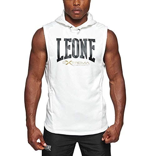 LEONE 1947 Abx110 Hoodie Unisex Logo Comfortable Sweatshirt Décontracté — Blanc