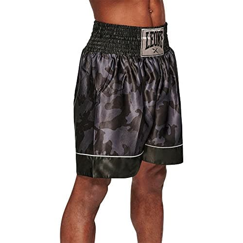 LEONE 1947 Pantalon de Boxe Camoblack Mixte - Short Sparring Comfortable Durable
