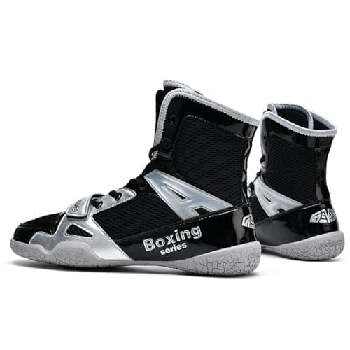 BLBK Chaussure de Boxe Anglaise Mixte Durable pour Lutte et Training High Performance