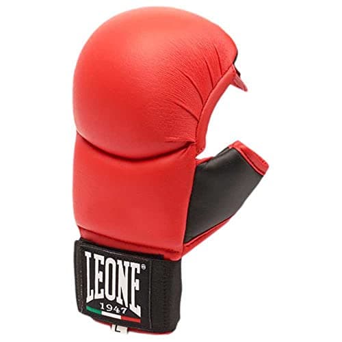 Gants de boxe Leone Rouge Entraînements Boxe/Karaté-Boxing-Gloves Fonctionnels et Protection Optimal — rouge