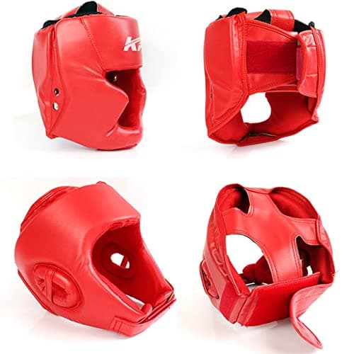 Couvre-Boxe MMA Protège-Visage réglable - Casque Sparring pour Arts Martiaux Kickboxing