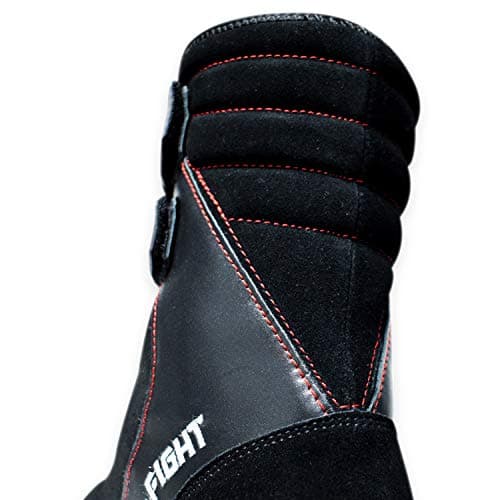 Bottes de boxe FOX-FIGHT Extreme en cuir véritable professionnelles pour les boxeurs amoureux de combat en salle de gym