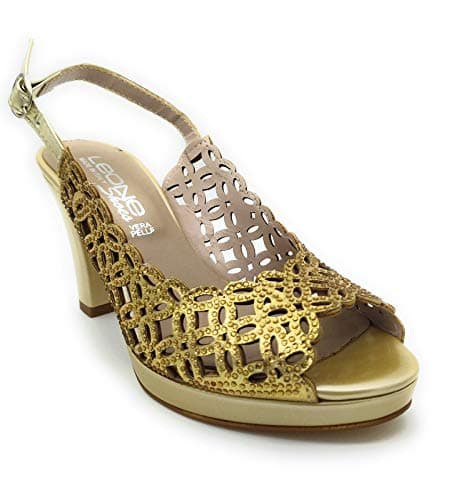 Leone Shoes Sandales argent high-quality pour femme modèle 302873LS printemps  
Leone Shoes Sandales beige high-quality