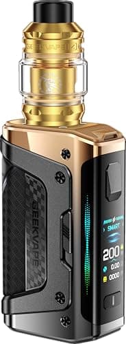 GEEKVAPE Aegis Legend 5 Kit pour vapoteurs avancés | Haute_performance 200W Aegis Legend 5 TC Box Mod + 5,5ml Z0.15 Sub- — Or Racing -