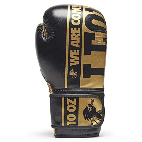 Leone 1947 Gants DE Boxe pour Professionals aux États-Unis - Ultra Comfort - Durabilité Incrédible - Grandes Tailles Ava — Noir