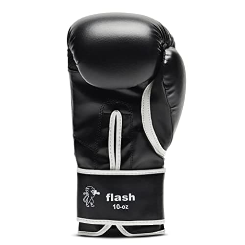 LEONE 1947 Gants de Boxe Flash - Cuir Synthétique de Qualité pour Amateurs, Coupe Classique avec Amortissement Premium,