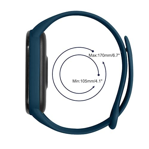 Bracelet Xiaomi Mi Band 5/Xiaomi Mi Band 6/7/4/3 en Nylon Tricoté Extensibles, Acier Inoxydable pour Accessoires