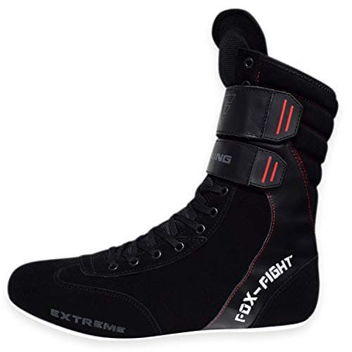 Bottes de boxe FOX-FIGHT Extreme en cuir véritable professionnelles pour les boxeurs amoureux de combat en salle de gym