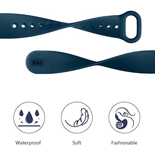 Bracelet Xiaomi Mi Band 5/Xiaomi Mi Band 6/7/4/3 en Nylon Tricoté Extensibles, Acier Inoxydable pour Accessoires