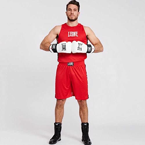 LEONE 1947 Short Boxer Rouge Mixte Polyester Stretch Comfortable Mixte