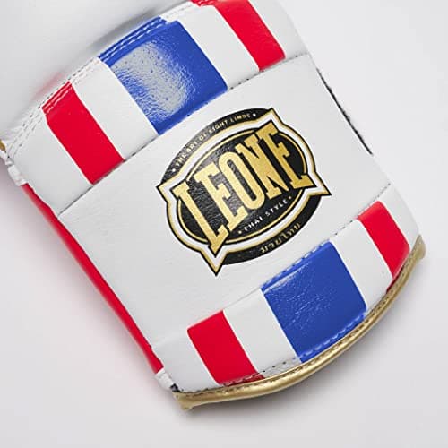 Gants de boxe Leone Thai Style Blanc pour Combattants Professionnels en Salon de Boxe