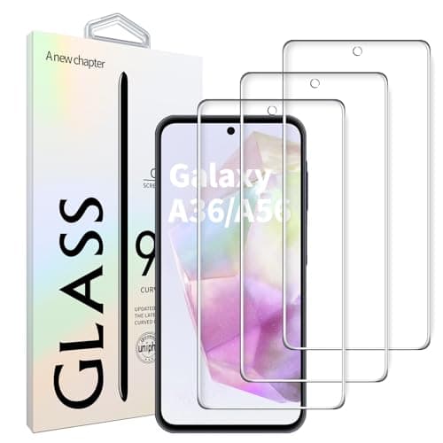 NEWSONALot de 3 Verres Trempés pour Samsung Galaxy A36 / A56 5G | Protection Haute Transparence Anti-Rayures Sans Bulles