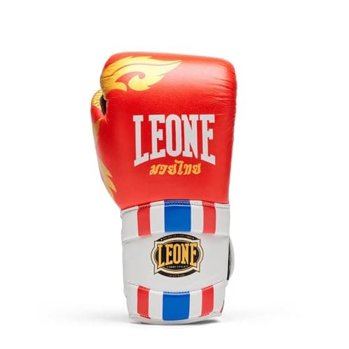LEONE 1947, Gants de boxe Thai style 16oz, Populaire parmi les boxeurs amoureux de thai boxing, idéaux pour des entraîne