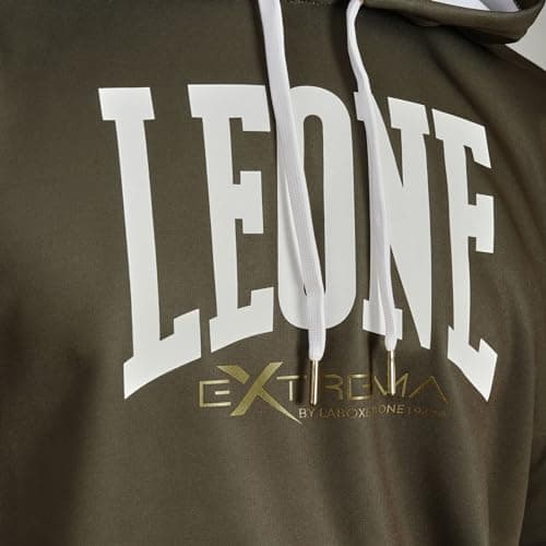 LEONE 1947 Sweat À Capuche Logo Mixte - Confort Élégant, Parfait pour Le Style Urbain, Quartet en Coton Bio, Promo 40%