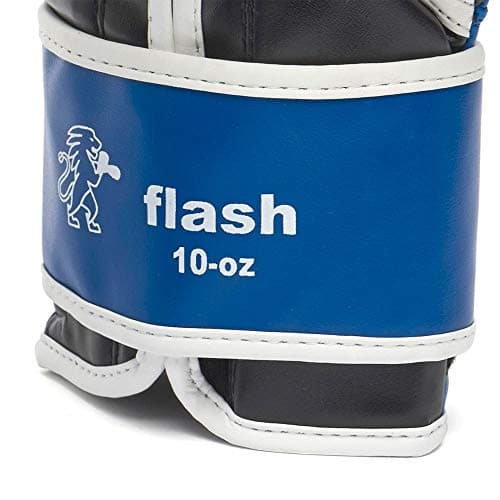 LEONE 1947 Gants de Boxe Junior Flash pour Enfant Unisexe, Noir 4 oz GN083J