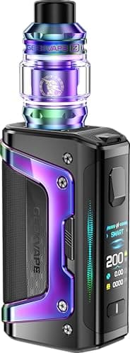 GEEKVAPE Aegis Legend 5 Kit pour vapoteurs avancés | Haute_performance 200W Aegis Legend 5 TC Box Mod + 5,5ml Z0.15 Sub- — Arc-en-ciel Aurore -