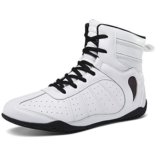 Youngtie Chaussures de Boxe pour Hommes Chaussures de Lutte Professionnelles Bottes de Boxe pour Entraînements Physiques