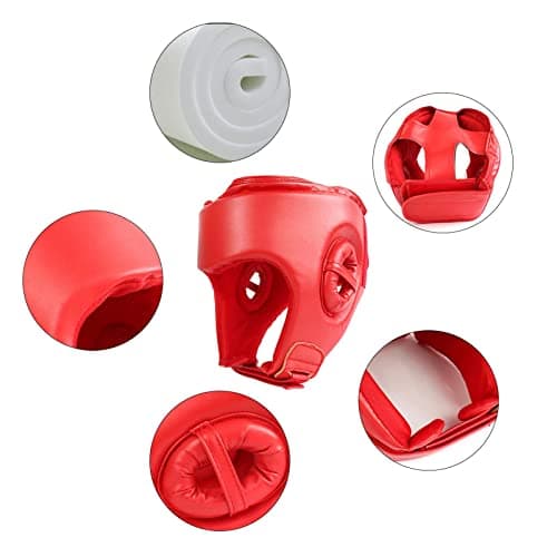 Couvre-Boxe MMA Protège-Visage réglable - Casque Sparring pour Arts Martiaux Kickboxing