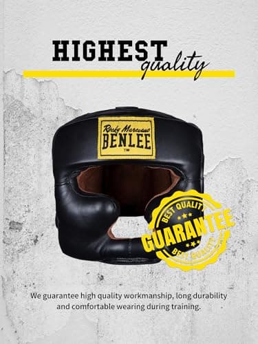 Benlee Kopfschutz Leather Full Face Protection pour cyclistes et workers en milieu outdooravec protection maximale, resp