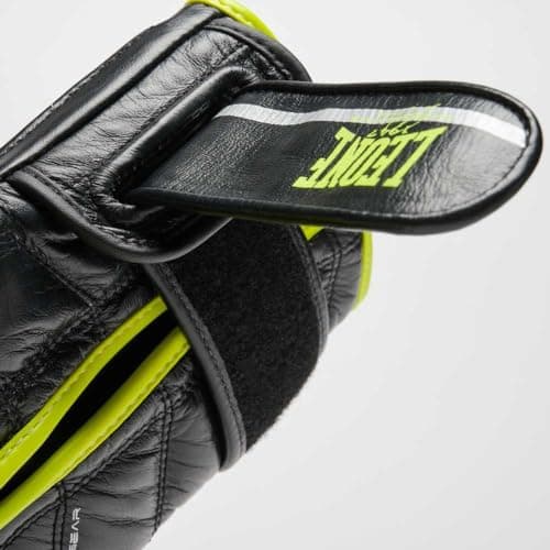 Lion Gant de Boxe GN110F + Technique + Hommes + Boxe Professionnelle + Pads Réfractaires + Couleur : Noir, Taille : M à