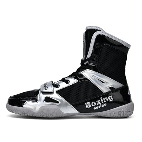 BLBK Chaussure de Boxe Anglaise Mixte Durable pour Lutte et Training High Performance