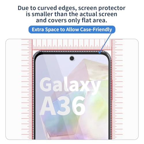 NEWSONALot de 3 Verres Trempés pour Samsung Galaxy A36 / A56 5G | Protection Haute Transparence Anti-Rayures Sans Bulles
