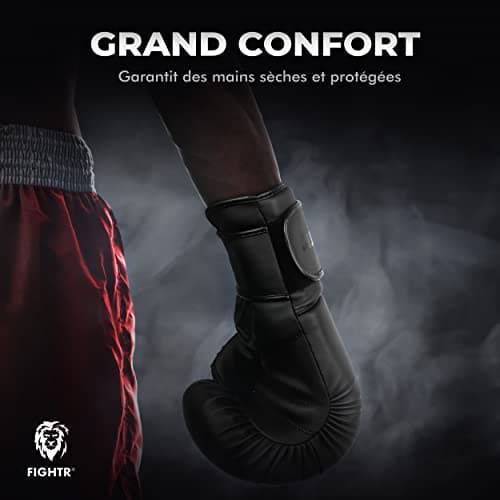 Gants de Boxe FIGHTR® Premium - Stabilité Idéale & Puissance de Frappe | Pour la Boxe, Le MMA, Le Muay Thai & Le Kickbox
