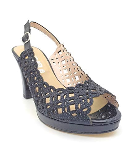 Leone Shoes Sandales pour femme | Qualité synthétique | Modèle 302873LS | Confort et élégance | Femmes | Printemps | Cha