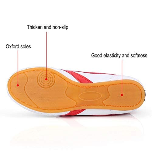 Dilwe Chaussures de Boxe en Cuir PU pour Adultes Professionnels Boxe et Kickboxing Mixtes Taille EU 42-52 Entrainement C