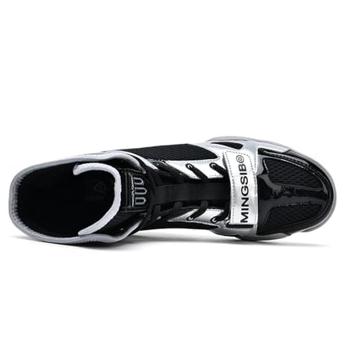 MINGSIBO Chaussures de Boxe Respirantes pour Homme - Boxe, Combat, Fitness, Bodybuilding