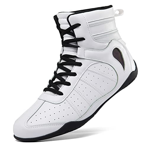 Youngtie Chaussures de Boxe pour Hommes Chaussures de Lutte Professionnelles Bottes de Boxe pour Entraînements Physiques