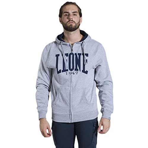 LEONE 1947 Sweat à Capuche zippé pour Homme en Séduction HiverChauffant