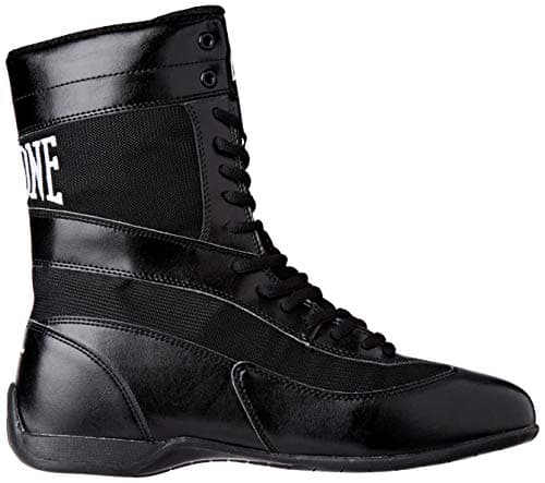 Bottes de boxe LEONE 1947 Mixte Légende Noir 41 EU Sergent Militaire ÉlevéesCombat Performances Envol Élégance
