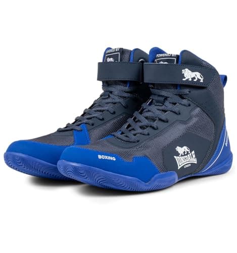 Lonsdale – Chaussures de Boxe Mixte pour Hommes et Femmes – Soutien Léger et Durable — Bleu Marine et Blanc
