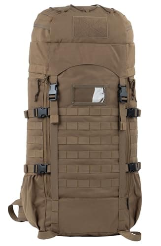 BACKFERRY Sac à dos tactique de 75 l avec cadre interne Molle système d'hydratation pour chasseurs et randonneurs