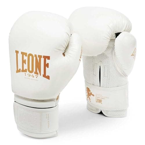LEONE 1947 Gants de Boxe Adultes Mixte GN059 Sparring Gloves for Training & Combat, Durable & Comfortable Boxing Gloves — Blanc