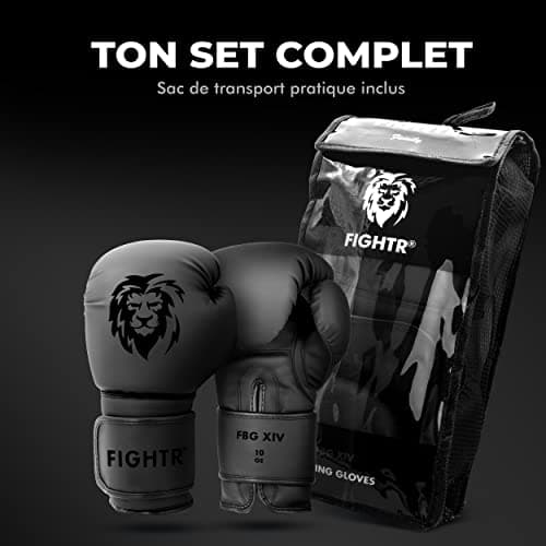 Gants de Boxe FIGHTR® Premium - Stabilité Idéale & Puissance de Frappe | Pour la Boxe, Le MMA, Le Muay Thai & Le Kickbox
