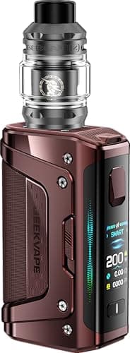 GEEKVAPE Aegis Legend 5 Kit pour vapoteurs avancés | Haute_performance 200W Aegis Legend 5 TC Box Mod + 5,5ml Z0.15 Sub- — Marron Terre -