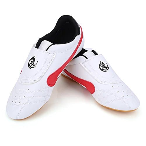 Dilwe Chaussures de Boxe en Cuir PU pour Adultes Professionnels Boxe et Kickboxing Mixtes Taille EU 42-52 Entrainement C