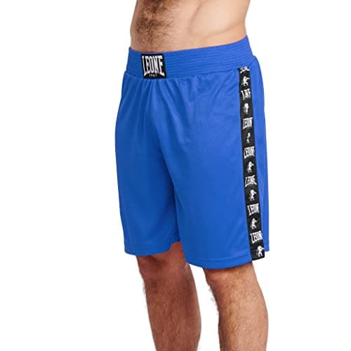 LEONE 1947 Short Boxer Rouge Mixte Polyester Stretch Comfortable Mixte — Bleu