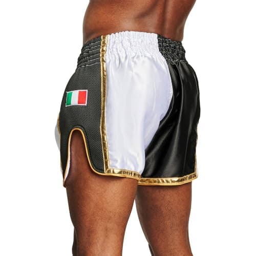 LEONE 1947 Pantaloncini Boxe Sportif Mixte pour Usage Sportif et Entraînement - Élastique - Gris