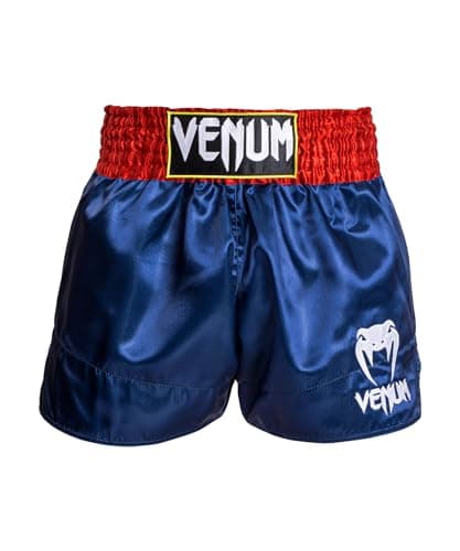 Short de MuayThai Venum Classique Homme - Shorts Venum Classique pour Sportifs - Shorts de MuaiThai Top Sélect — Bleu/Rouge/Blanc