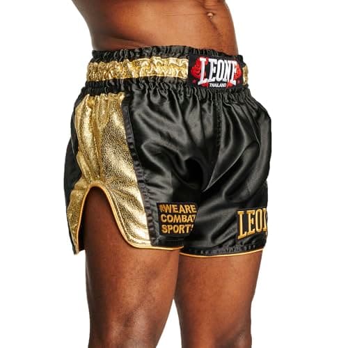 LEONE 1947 Short Muay Thai Kick Boxe KHAO LAK AB876 - Combats professionnels - Boxeurs - Gym - Ergonomie améliorée - Tai