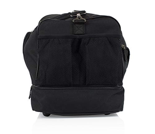 Fairtex Sac de sport robuste FX-BAG2BB pour le gym, tapis de sol, voyage noir