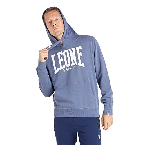LEONE 1947 Sweat à Capuche pour Homme pour Sport et Daily Wear Fonctionnalité Élégante et Confortable L-Slim Fit 3XL — Chine Blue (108)