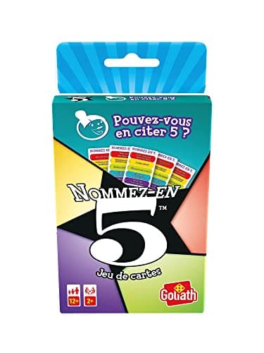 **Nombez-En-5 - Jeu de Réflexion pour Famille et Amis - 2 à 6 Joueurs - Développe la Créativité et le Travail d'Équipe - — Jeu de Cartes